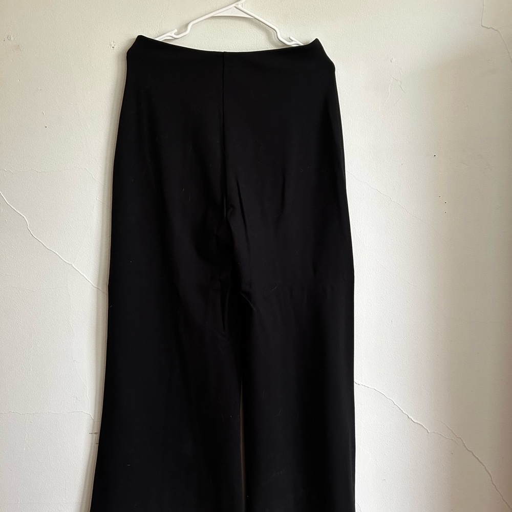 Quince Black Ultra-Stretch Ponte Super Wide Women's Pants - Picture 2 of 4